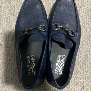 Salvatore Ferragamo Men's Blue Loafers